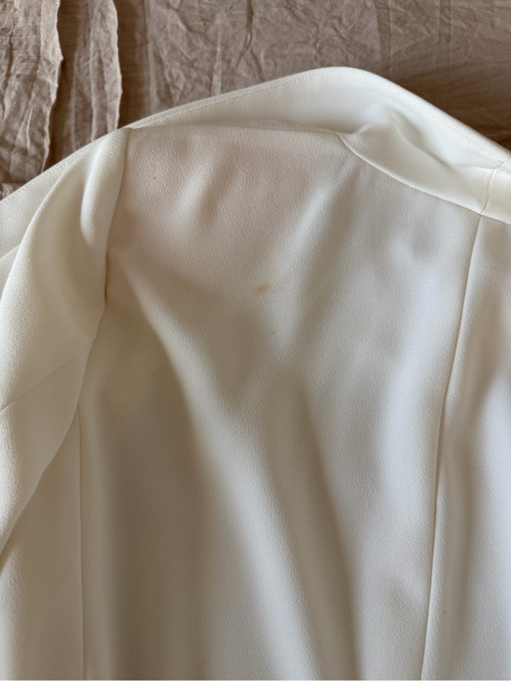Zara White Open-Front Blazer Jacket - Picture 4 of 4